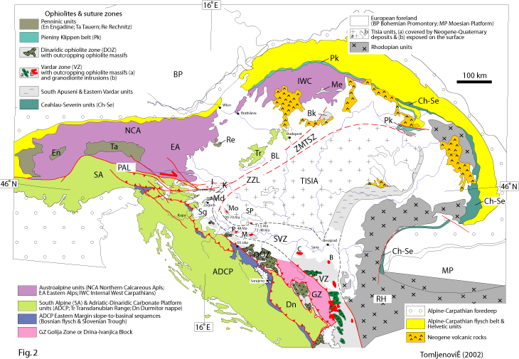 outcrop map